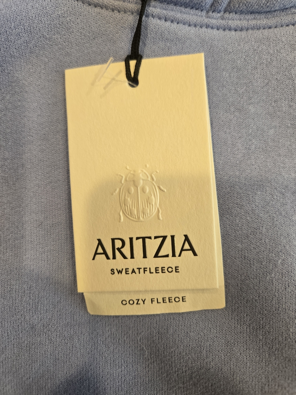 Aritzia Light Blue Hooded Pullover Sweatshirt - Picture 2 of 6